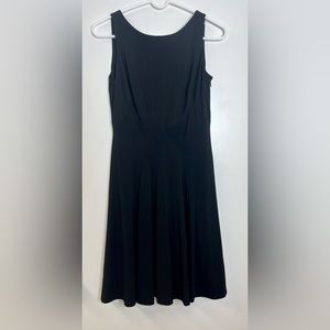 NWT Black Solid Black Ballerina Neck V Flirty Cute Size 6